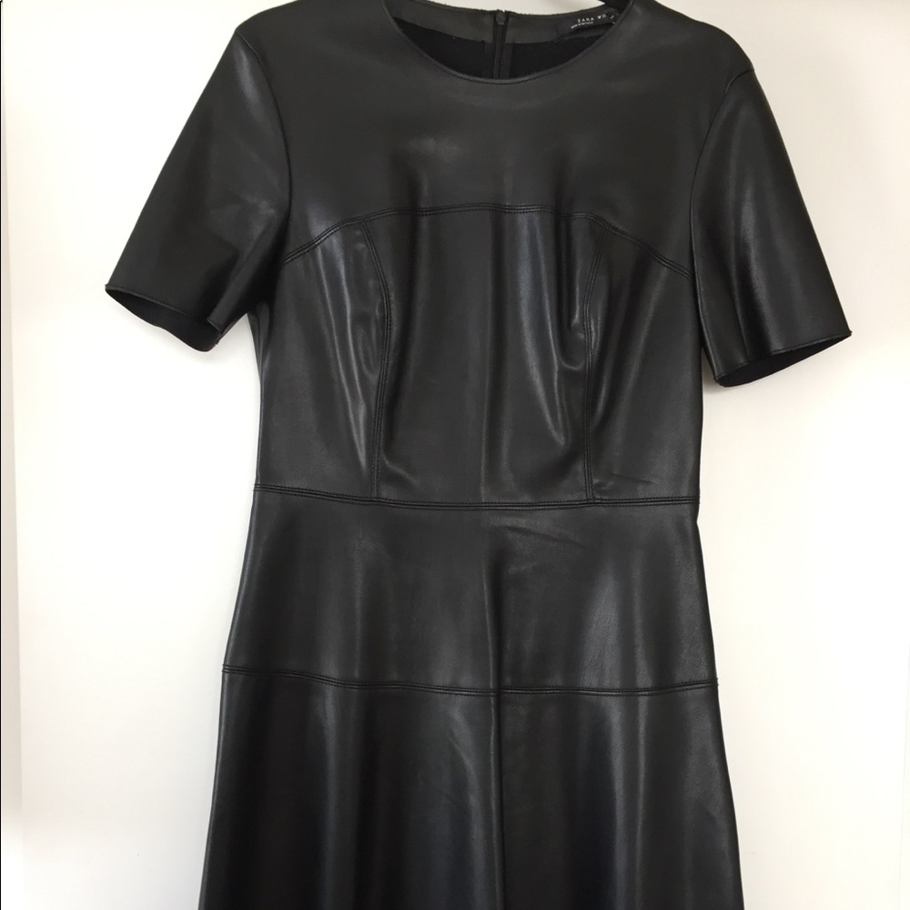 Leather dress